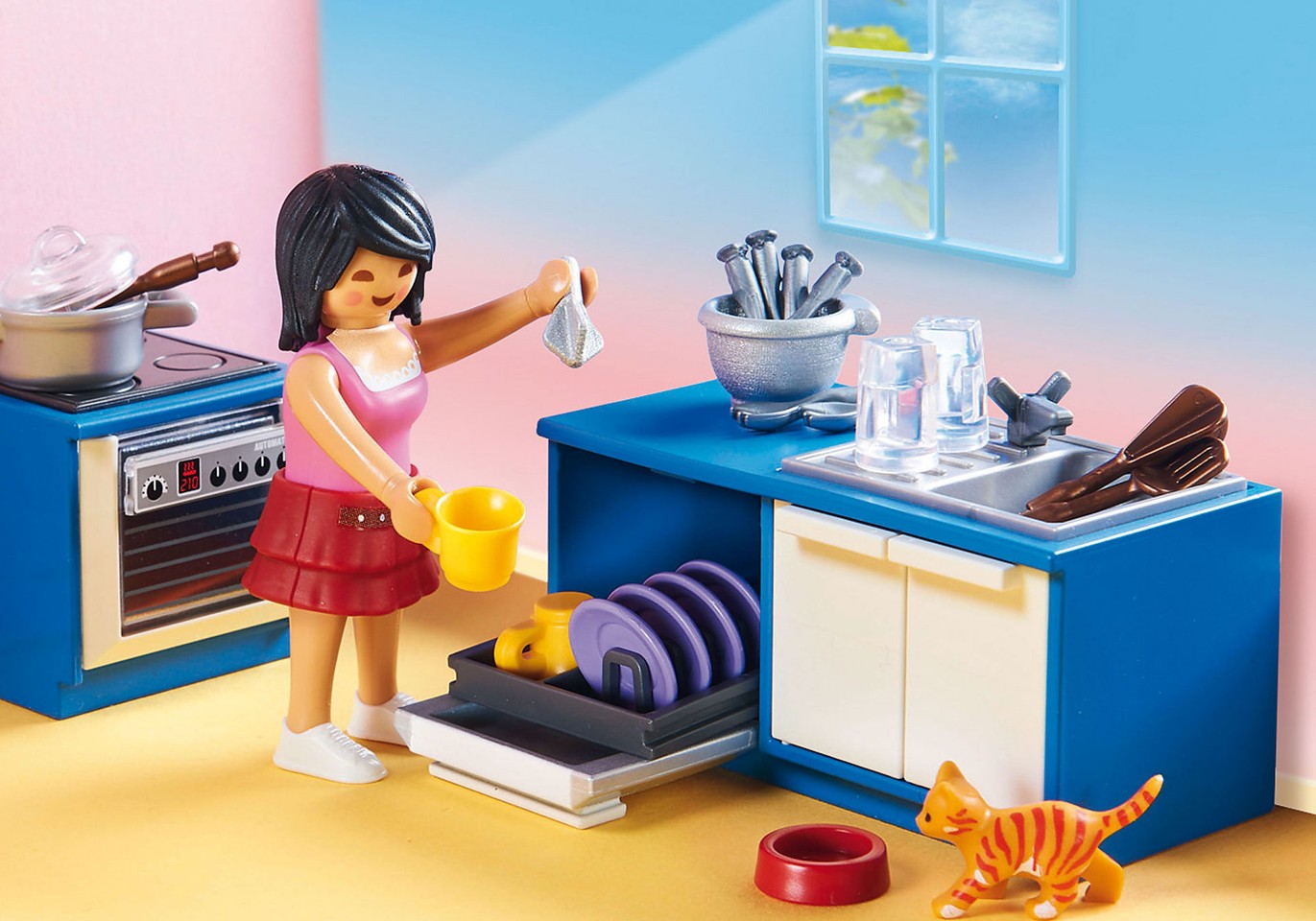 Playmobil - Familie Køkken (70206)
