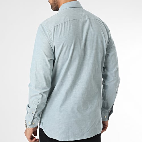 Chemise Manches Longues 9968 Vert Chiné