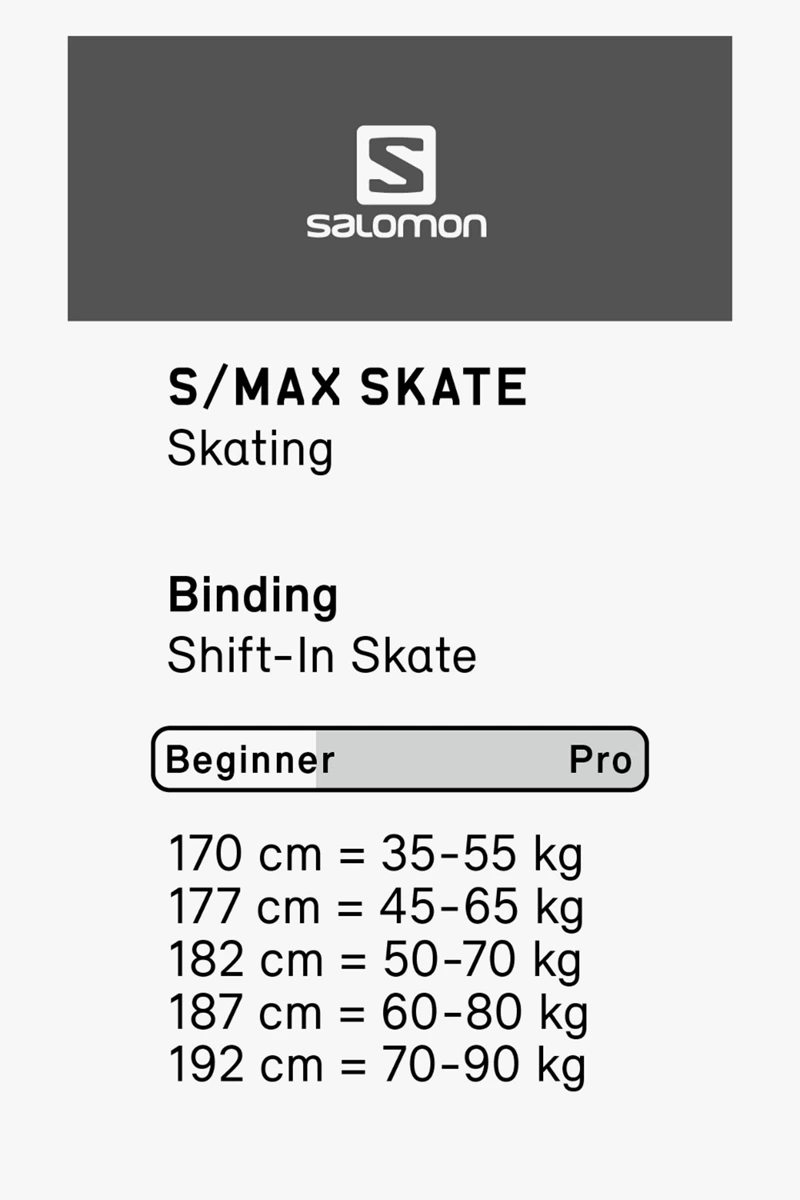 Salomon SMax Skate Langlaufski Set 2324