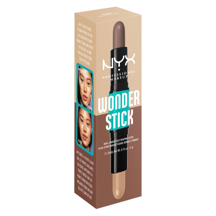 NYX Professional Makeup Wonder Stick Dual-Ended Face Shaping Stick 02 Universal Light 4g