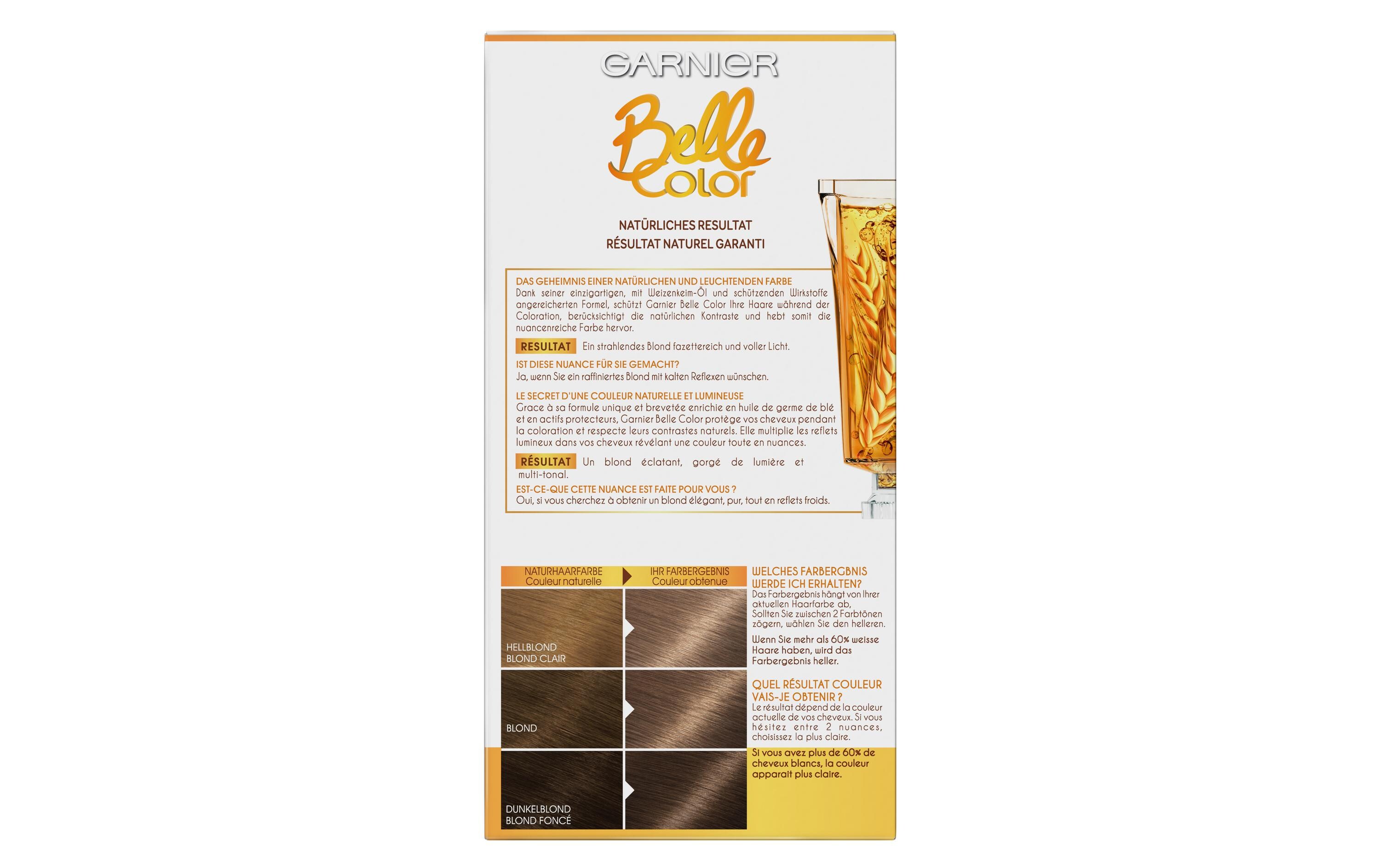 Haarcoloration Belle Color 4 AschblondPermanente Haarfarbe für einen natürlichen Farbton
