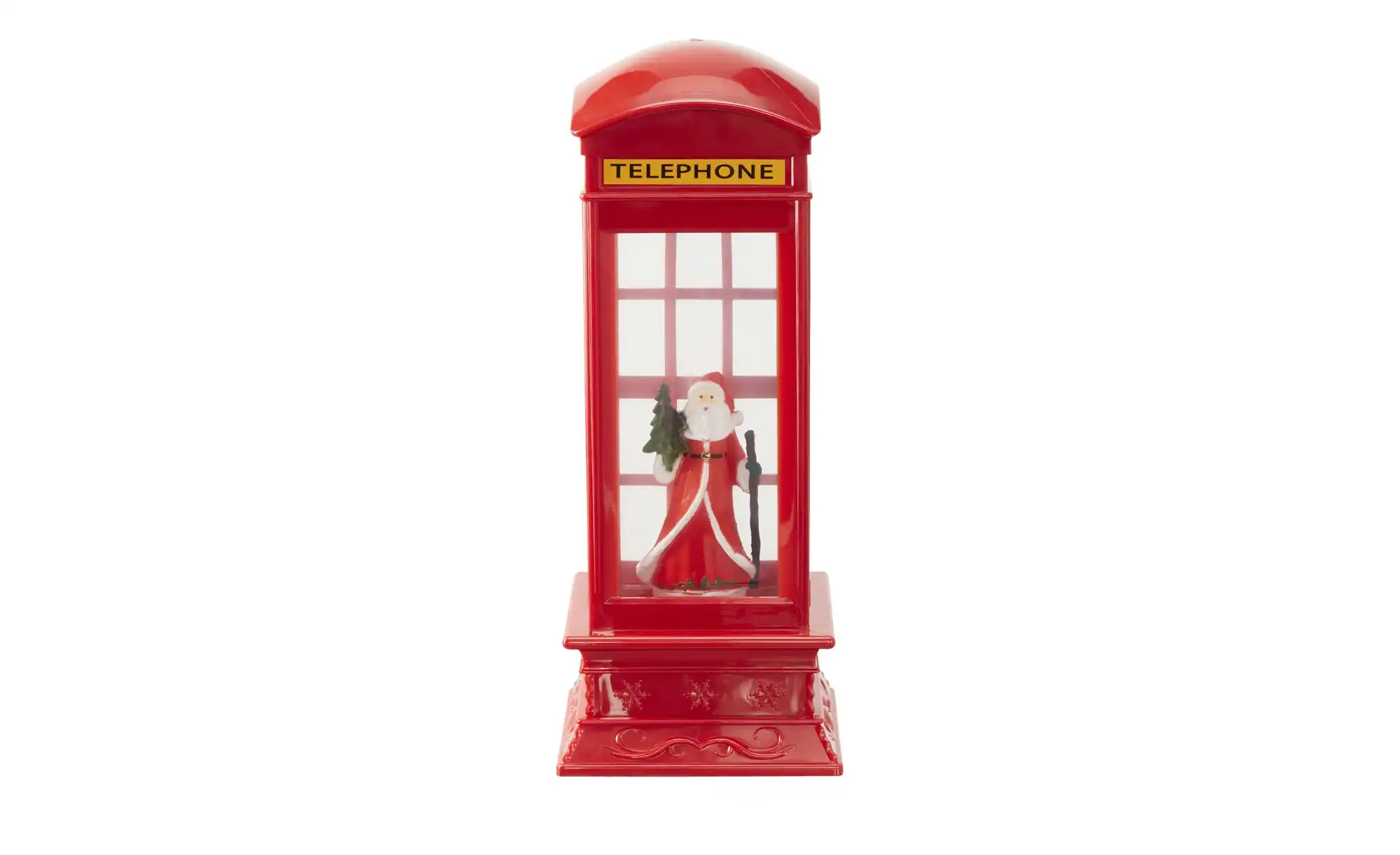LED Telefonzelle mit Weihnachtsmann