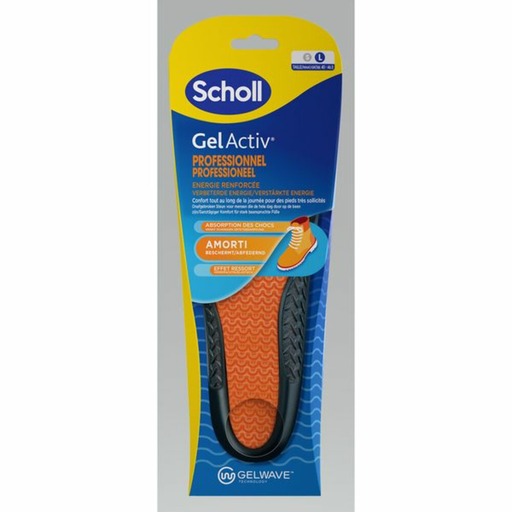 Scholl GelActiv Inlegzolen Professioneel Large Maat 41-46.51 paar