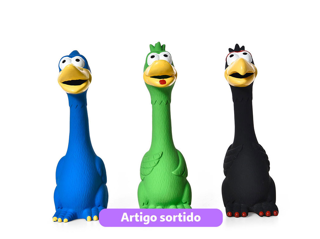 PATINHO LATEX AUCHAN 27CM CORES SORTIDAS