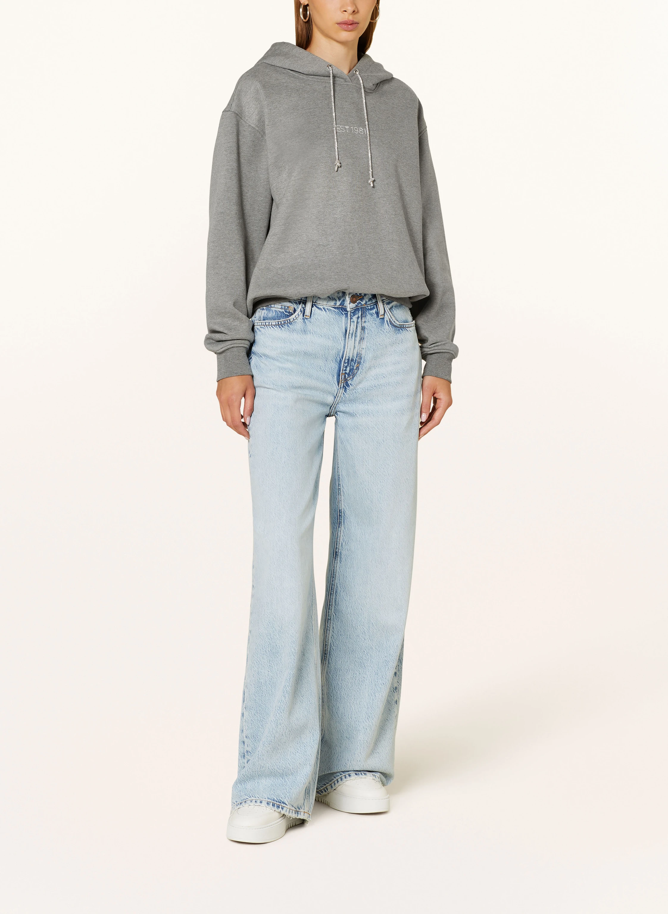 GUESS Hoodie mit Schmucksteinen