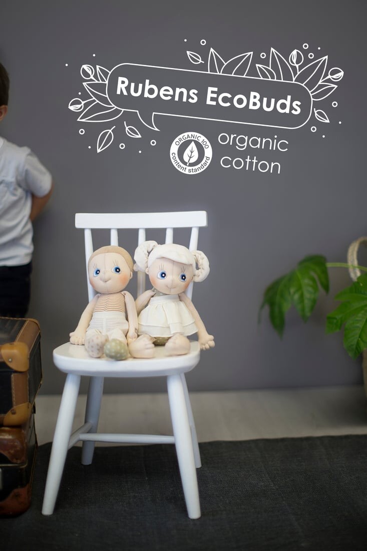 Rubens Barn Dukke - Økologisk Ecobuds - Daisy