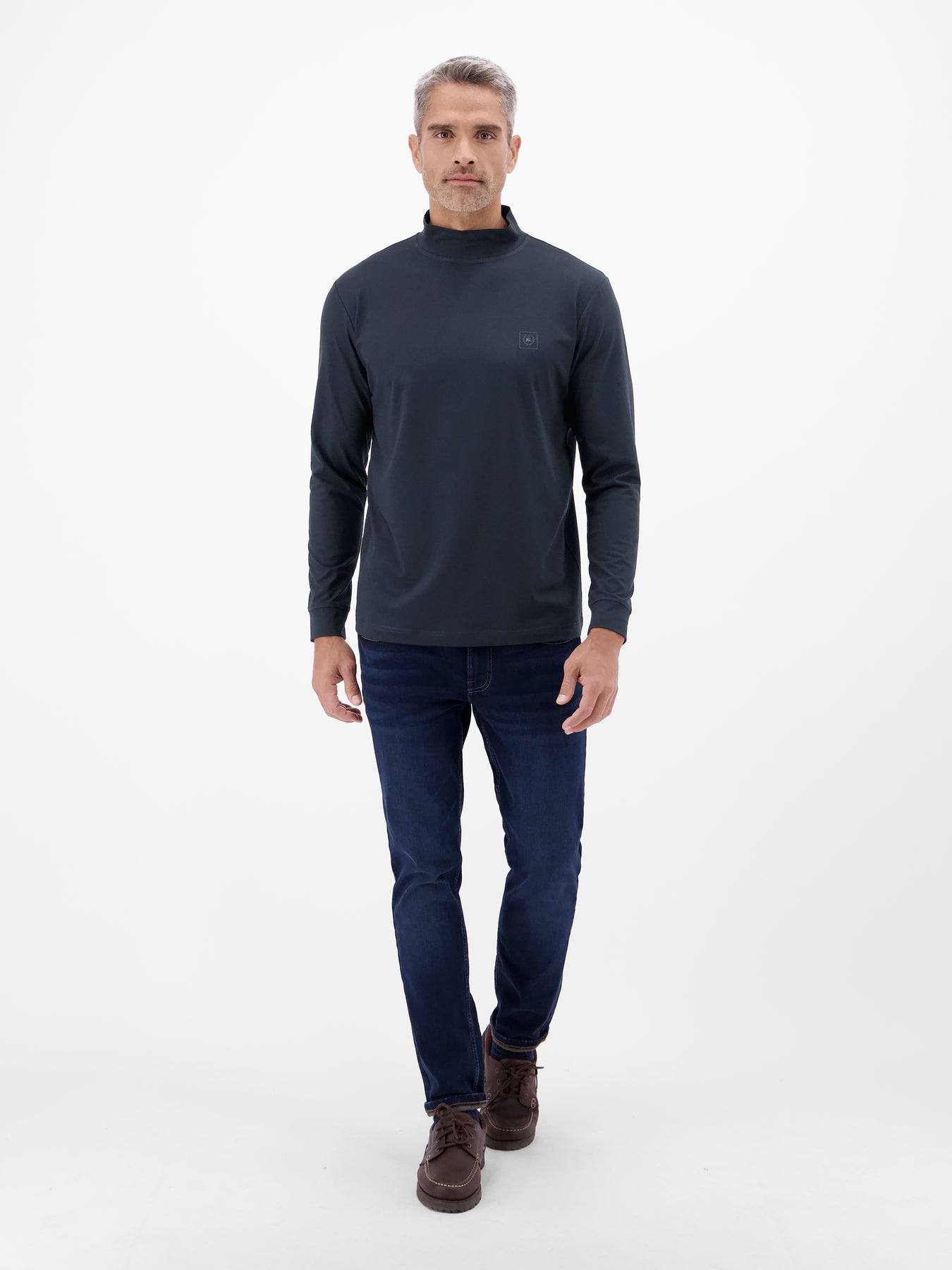 Herren-Shirt mit modischem Turtleneck