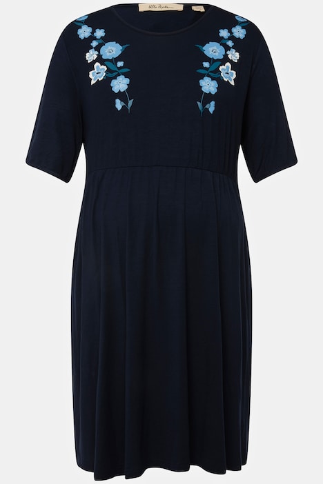 Bellieva-Kleid, Jersey, V-Ausschnitt, Halbarm, Quernaht