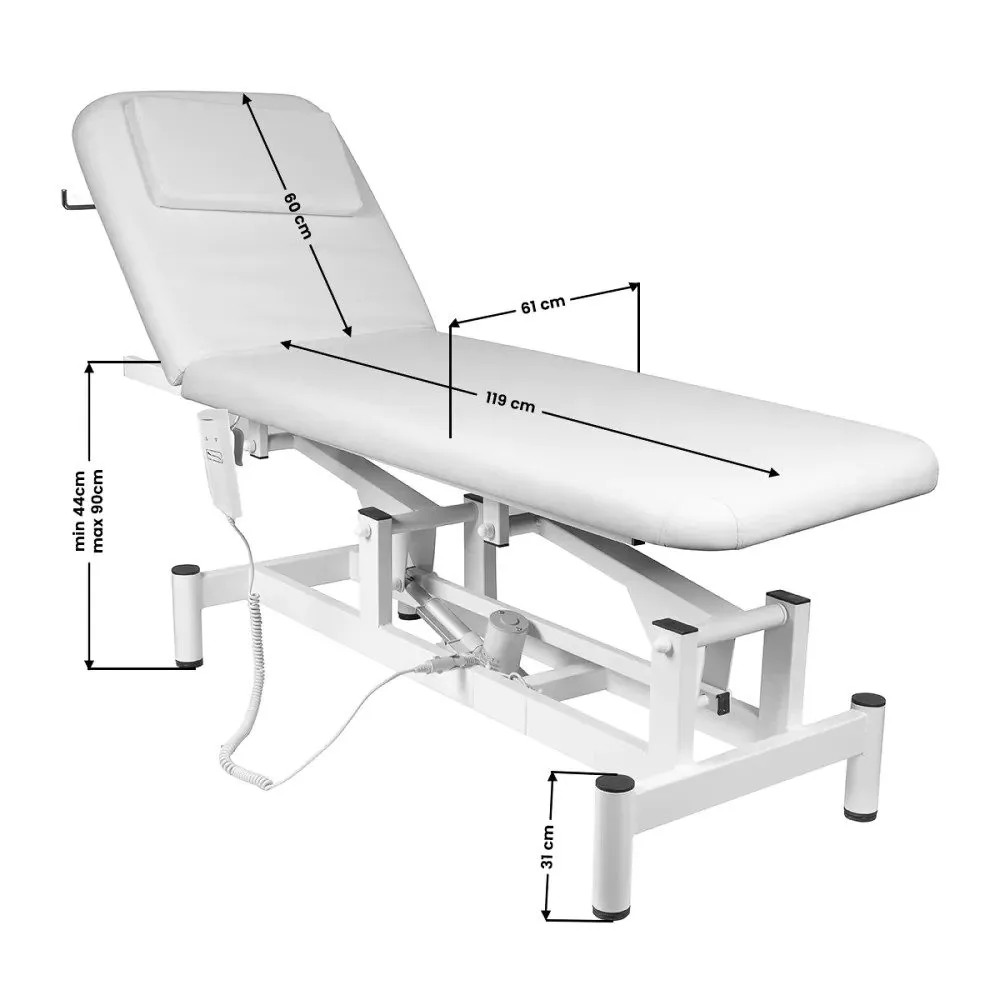 Activeshop elektrisk Massagebriks model 079, hvid, med 1 motor