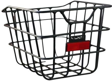 Voor/achter fietsmand Fietsmand for achterop de fiets, aluminiumlegering, 40 x 28,2 x 24,5 cm (15,75 x 11,10 x 9,65 inch), universele fietstas for opvouwbare mountainbikes