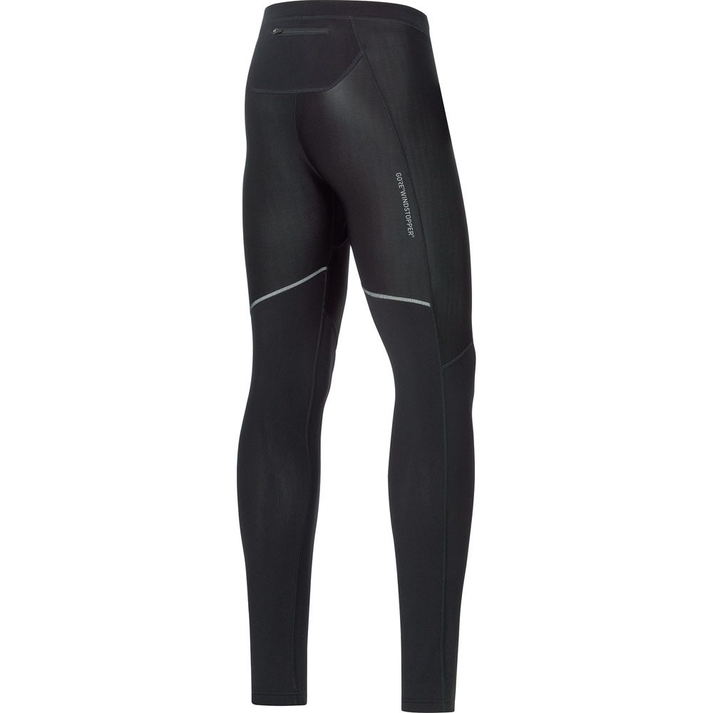 GOREWEAR R3 Partial Gore® Windstopper® Lauftights Herren schwarz