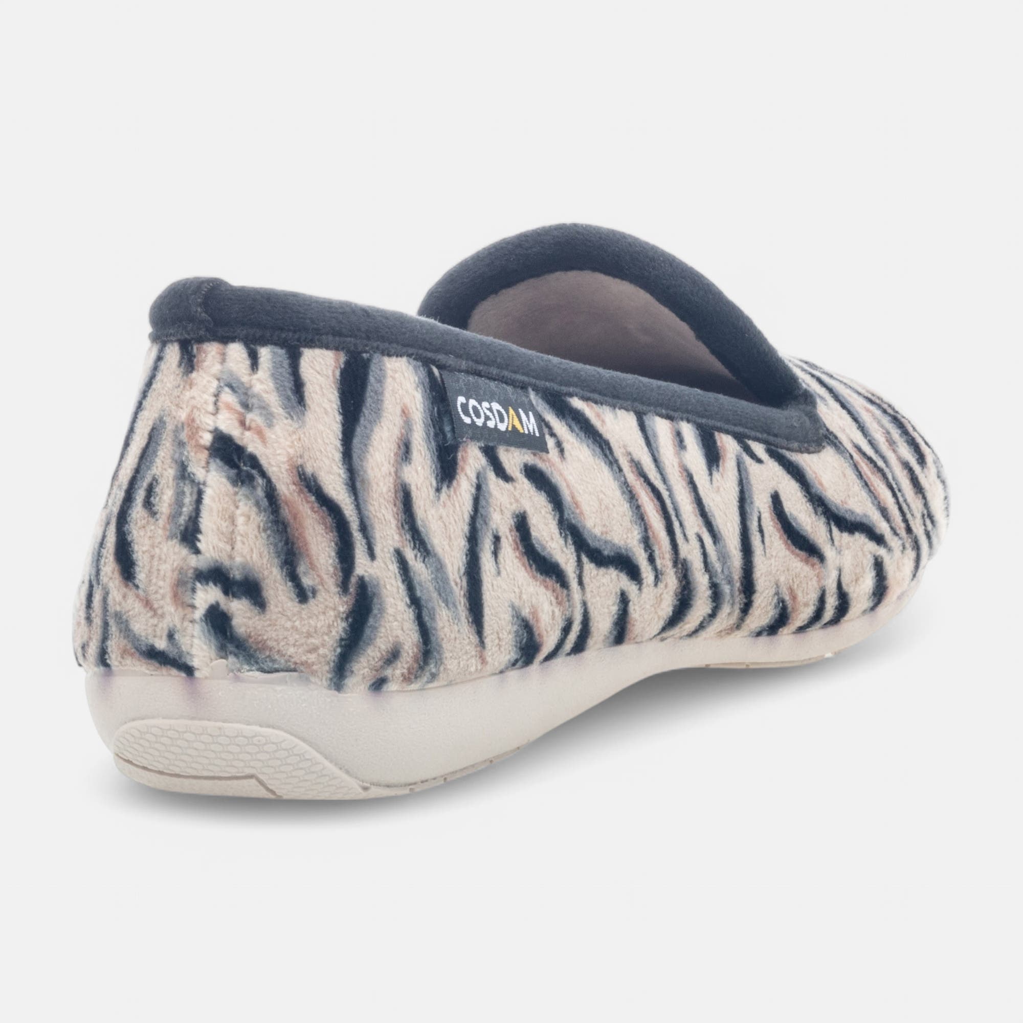 Pantoufles pieds sensibles Femme beige