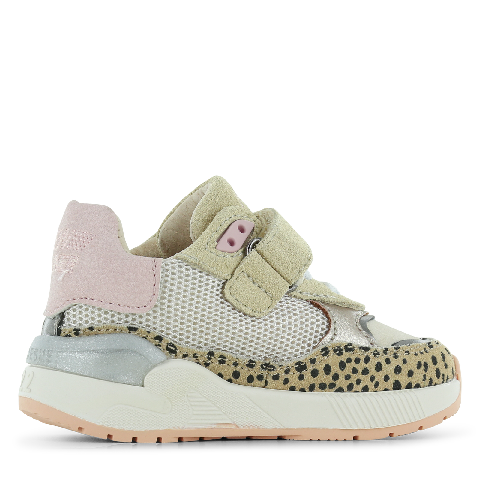 Shoesme sneaker met panterprint Leer, Microleer | Meisjes schoenen