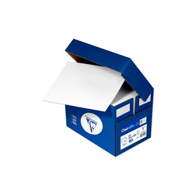 Clairefontaine Clairalfa - 250 Enveloppes C5 162 x 229 mm - 90 gr - sans fenêtre - blanc - bande adhésive