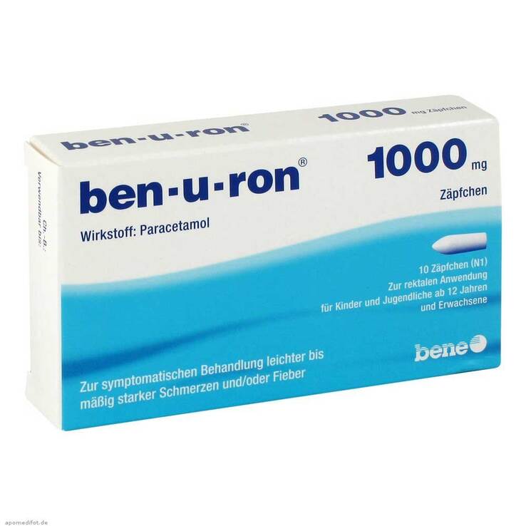 Ben-U-Ron 1000 mg Suppositorien, 10 St