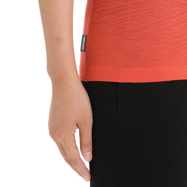 T-shirt randonnée ICEBREAKER W TECH LITE II SS SCOOP TEE VIBRANT EARTH