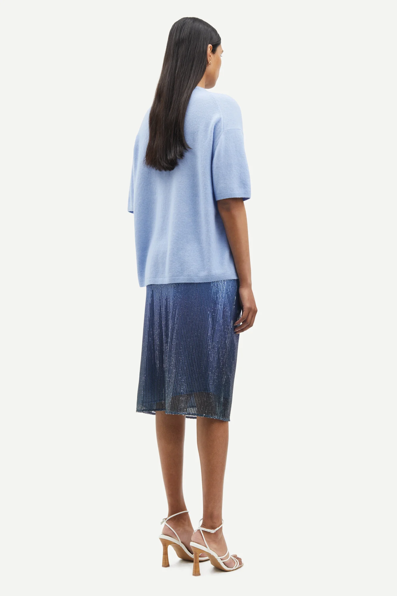 Samsøe Samsøe  Megan t-shirt - Blue Heron