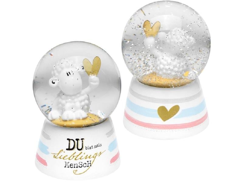 Sheepworld Lieblingsmensch 4.5 x 6.5 cm, 1 Stück Zauberhafte Schneekugel als Geschenk für Freunde und Familie
