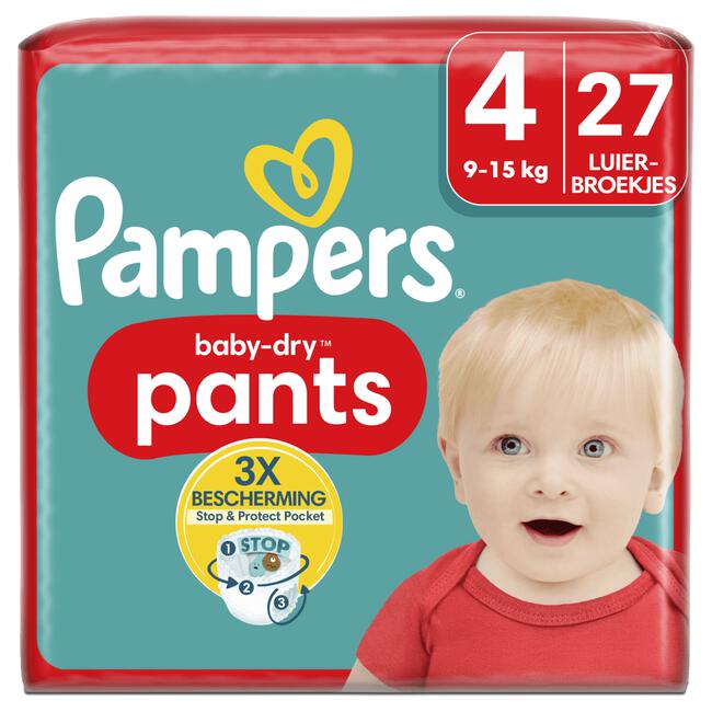 Pampers Baby Dry Pants Luierbroekjes Maat 4 9-15 KG 27 stuks