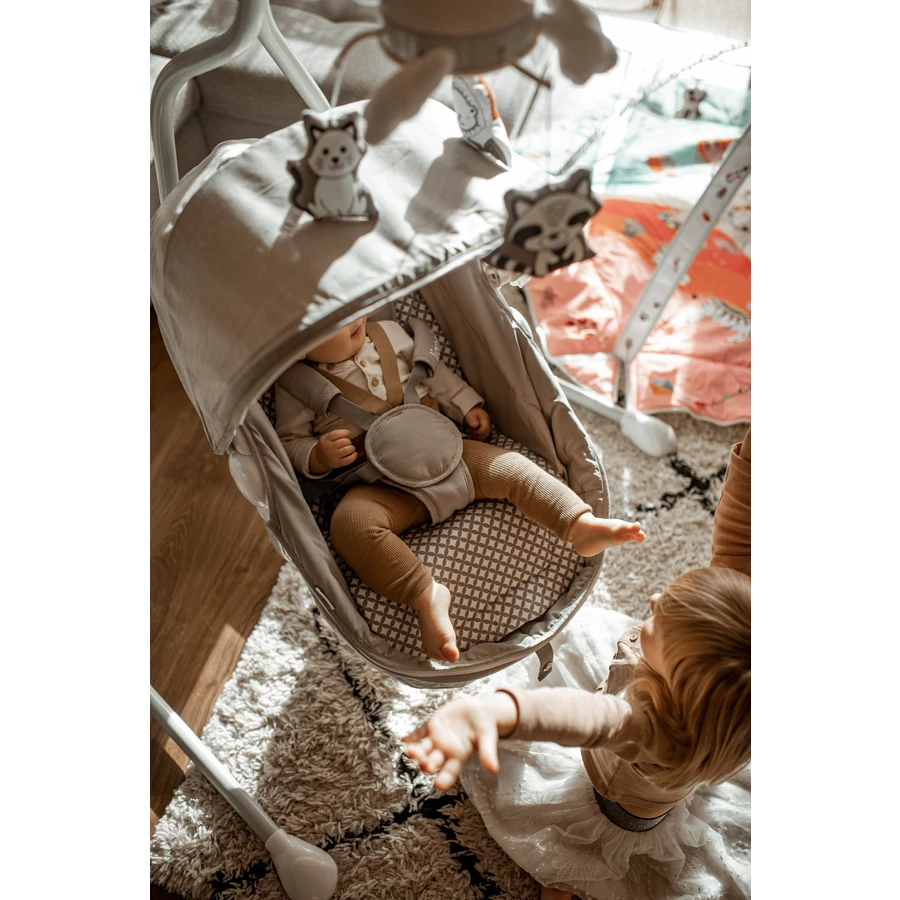 lionelo Babyschaukel Henny Grey Dove