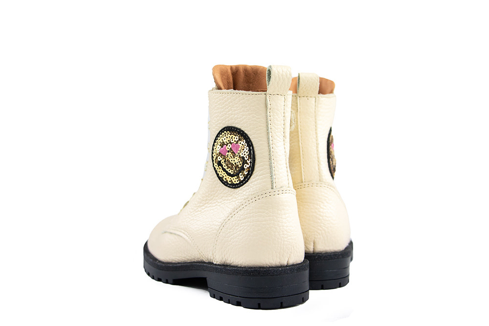 Develab Veterboot Beige Nappa Smiley