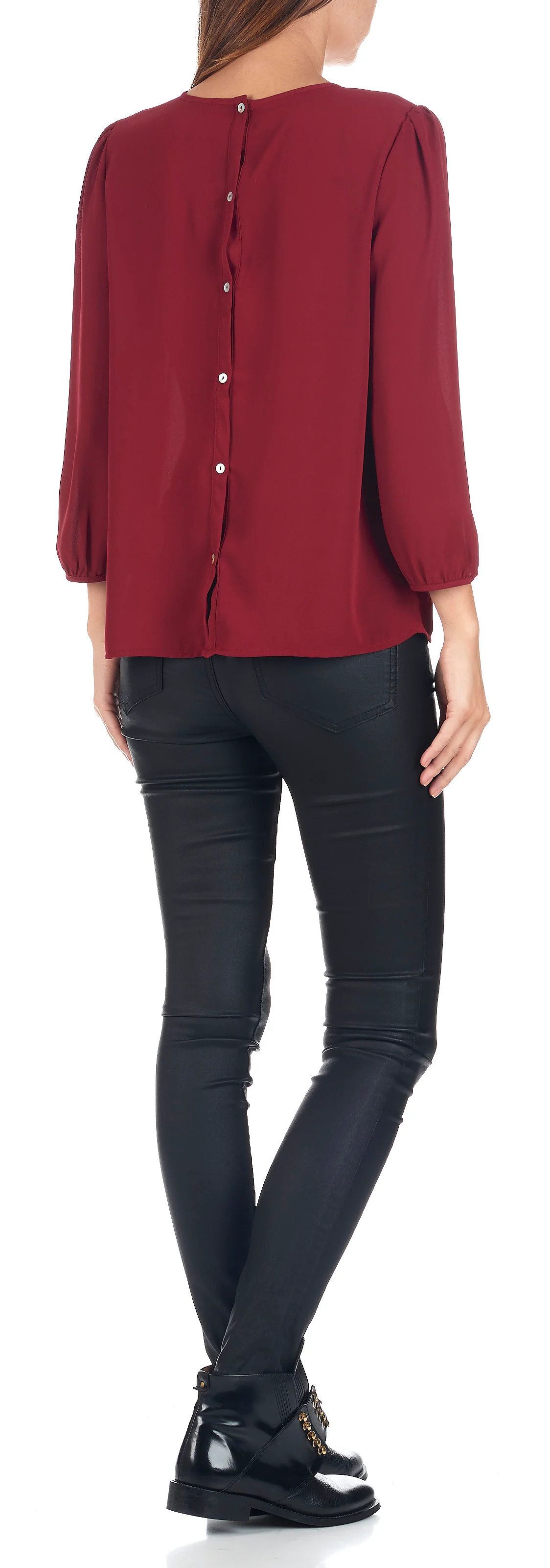 Jean skinny enduit | Noir