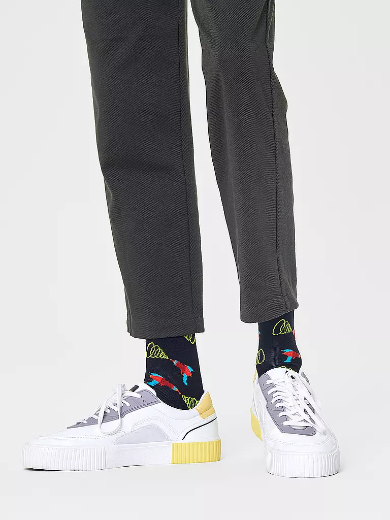 HAPPY SOCKS Herren Socken LAZER QUEST black / multi schwarz