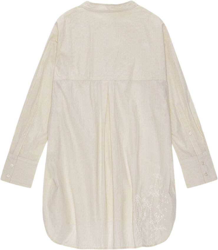 Moshi Moshi Mind posy shirt poplin Natural emb