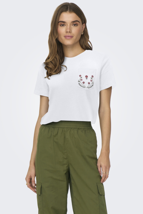 Only witte dames t-shirt