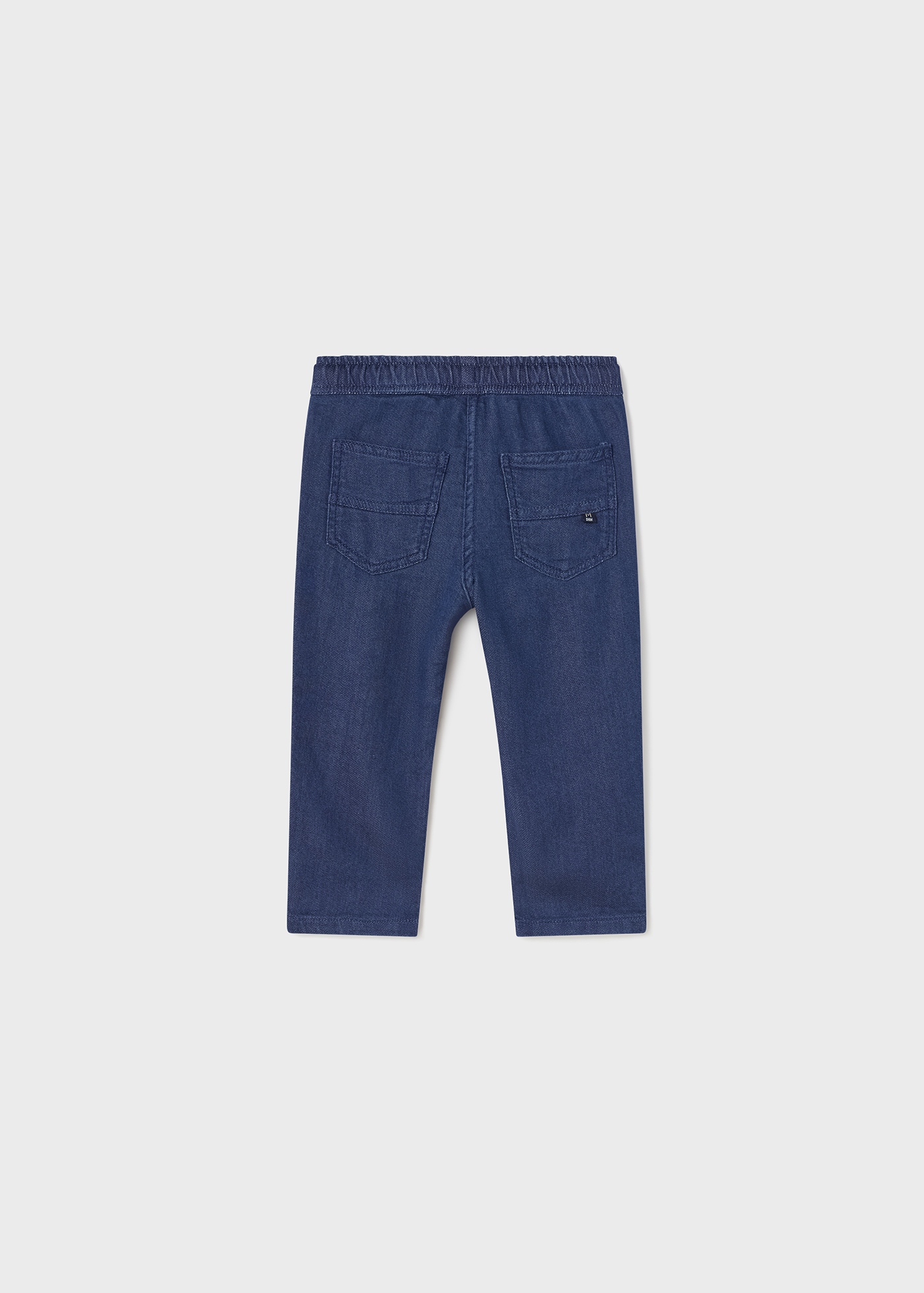 calça jeans infantil de algodão com modelagem regular