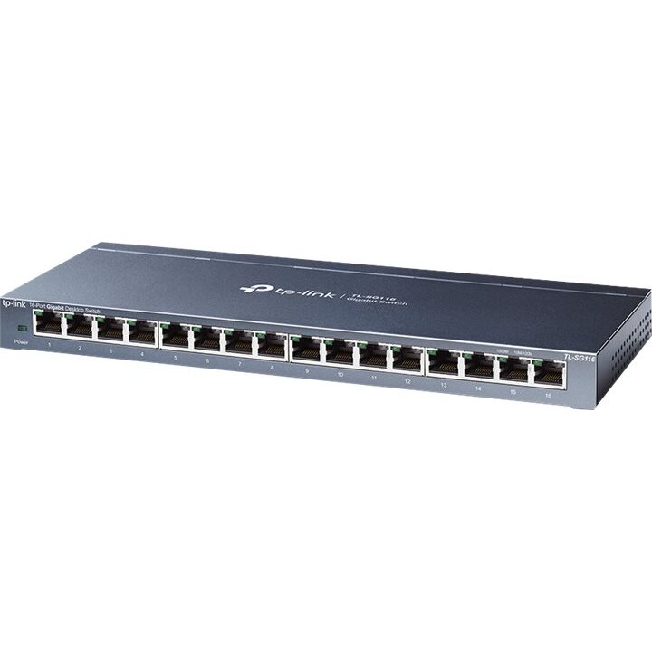 TP-Link TL-SG116 Non-géré Gigabit Ethernet (10/100/1000) Noir