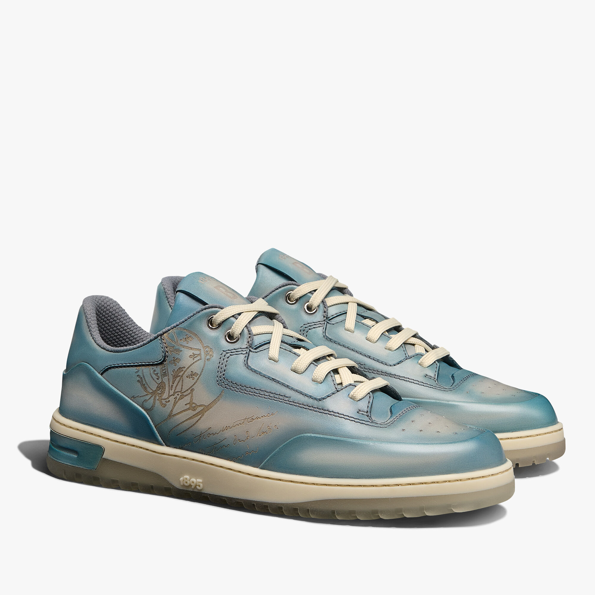 Sneaker Playoff En Cuir Scritto