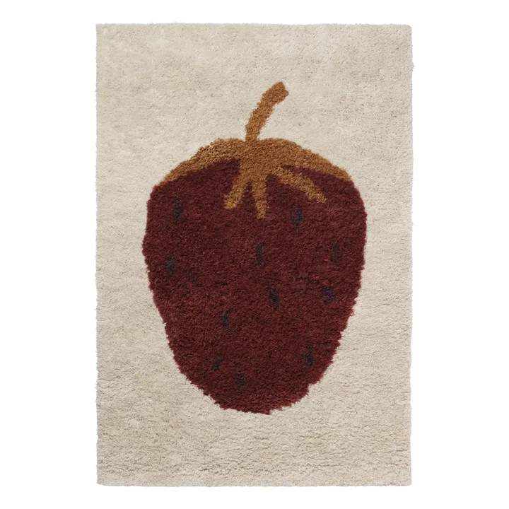 Ferm Living Kids Tapis en laine Fruiticana fraise