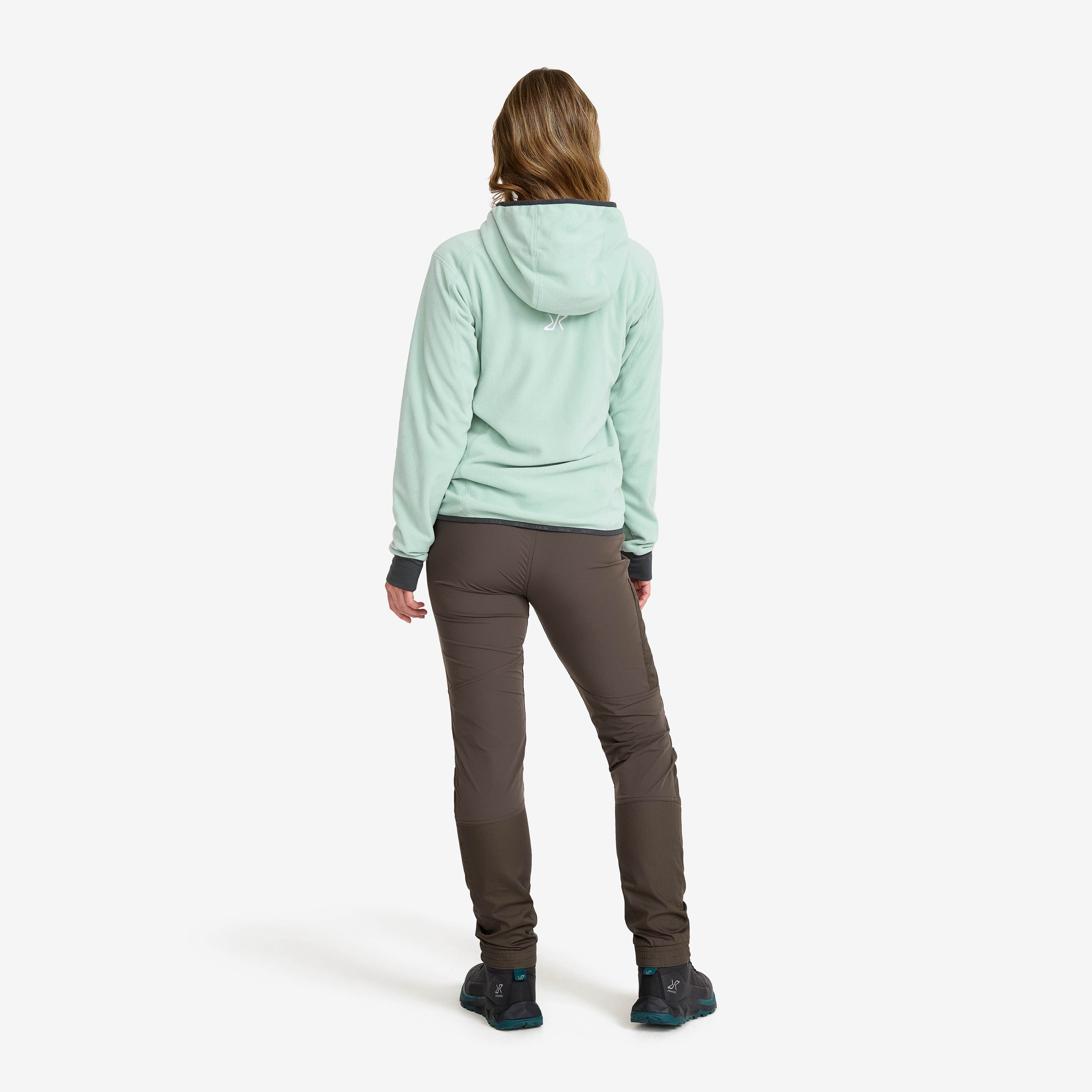 Trekker Hoodie Dame Gray Mist