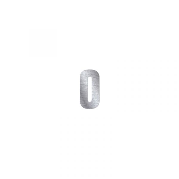 360ºStock Número de Porta Prateado em autocolante (11cm) - 0