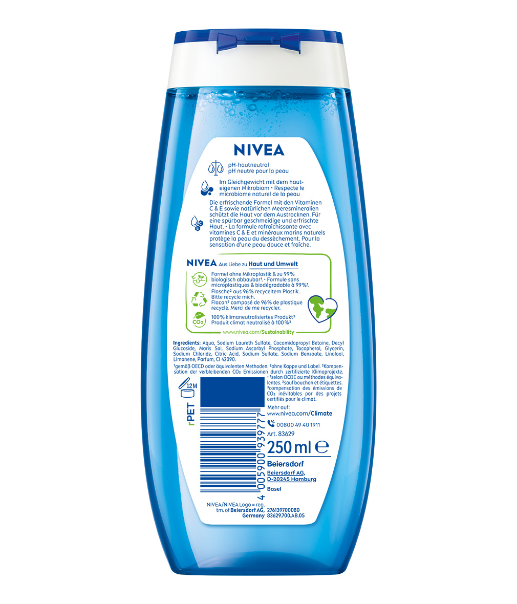 (250ml) Fresh Pure Duschgel mit Meeresmineralien (83629)