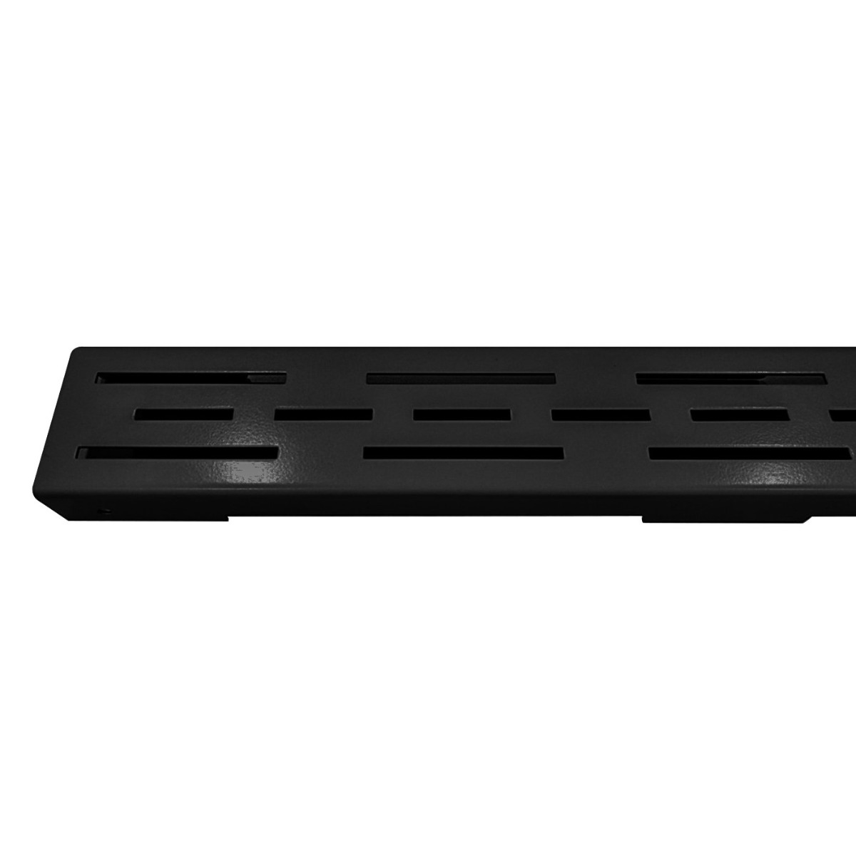 Mueller Basic rooster voor douchegoot 120cm zwart mat