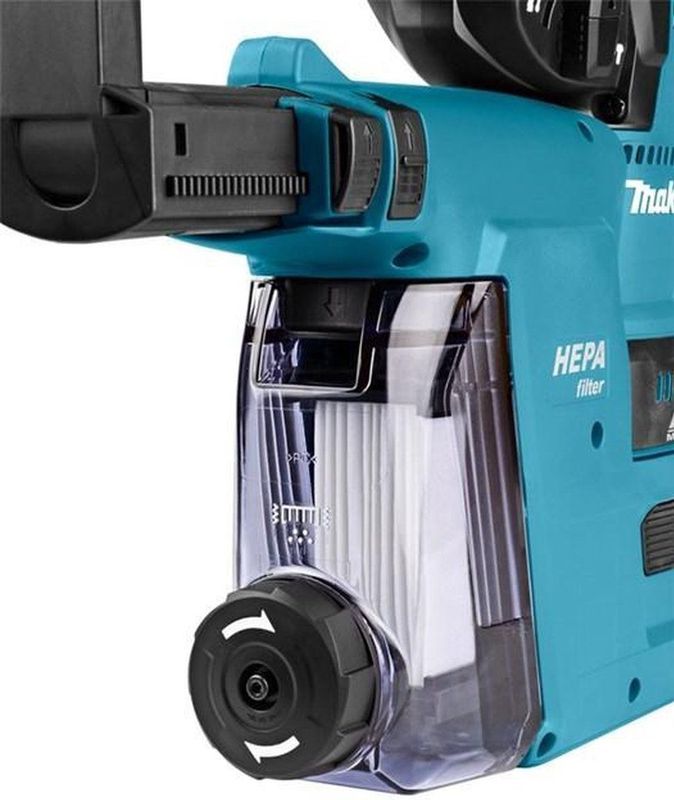 Makita combihamer - DHR242ZJW - 18 V - SDS-Plus - zonder accu's en lader - in Mbox - met stofafzuiging