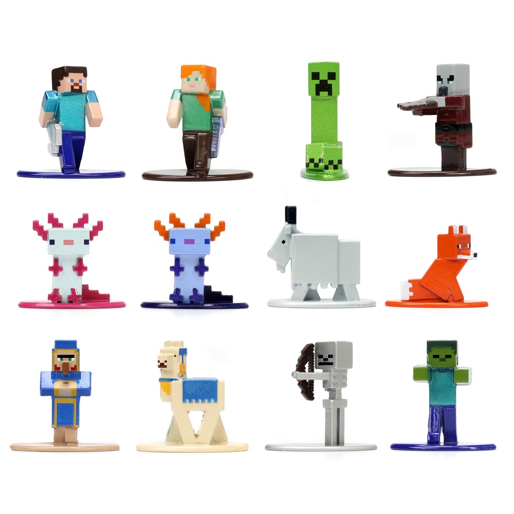 Minecraft: Caves & Cliffs – Sortiment an einzelnen Diecast-Figuren
