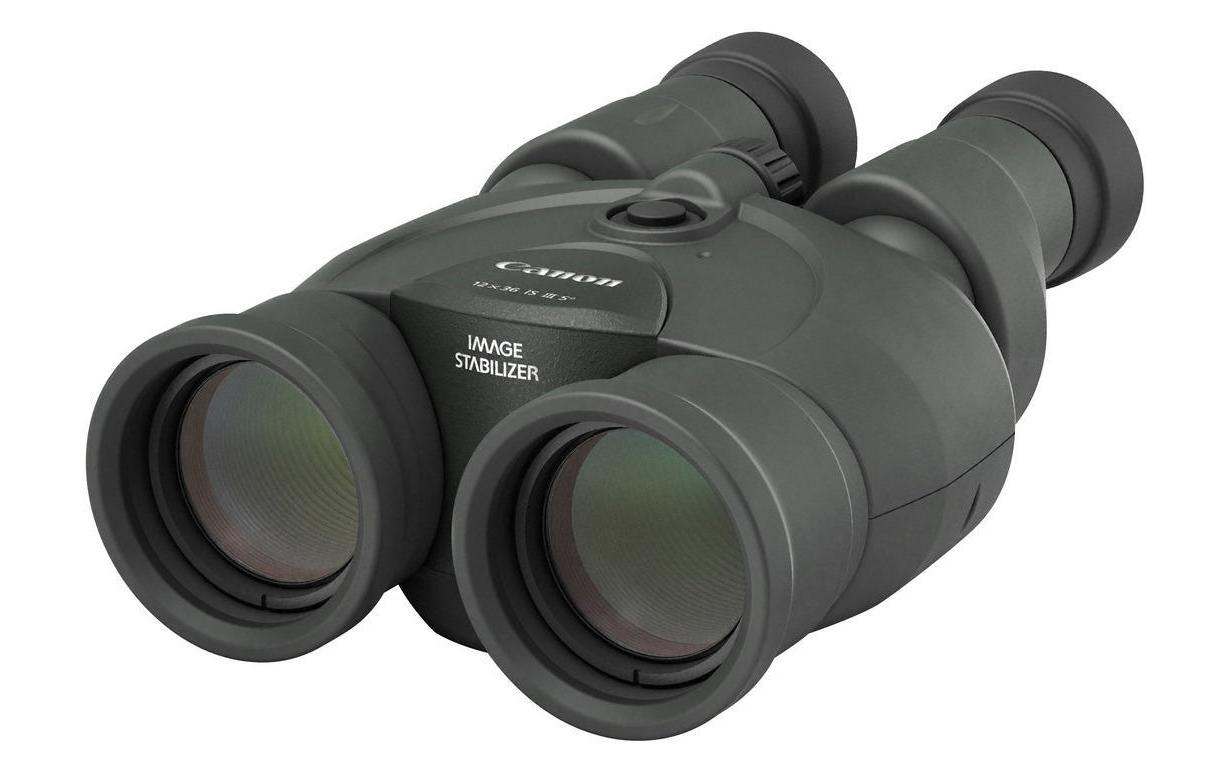 Fernglas 12x36 IS III<br>Leistungsstarkes und handliches Fernglas mit 12facher Vergrösserung und Bildstabilisator – ideal zur Vogelbeobachtung, für Sportveranstaltungen und auf Reisen