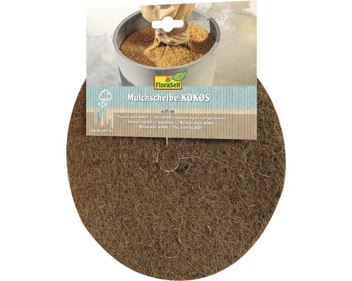 FloraSelf mulchschijf Cocodisc Ø 25 cm naturel