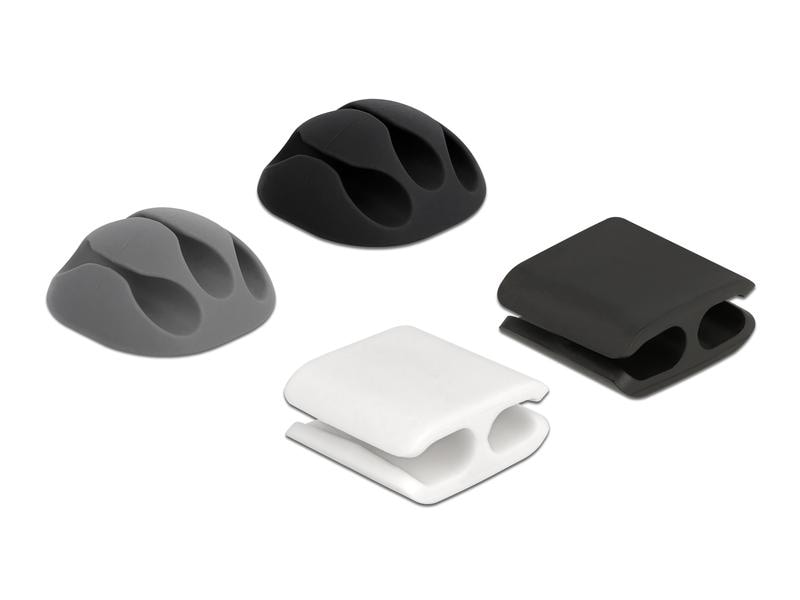 Delock Kabelhalter und Kabelclip Set 4 Stück Delock Kabelhalter und Kabelclip Set 4 Stück