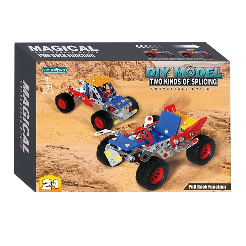 Metalen Constructieset 2in1 Pull Back, 144dlg.