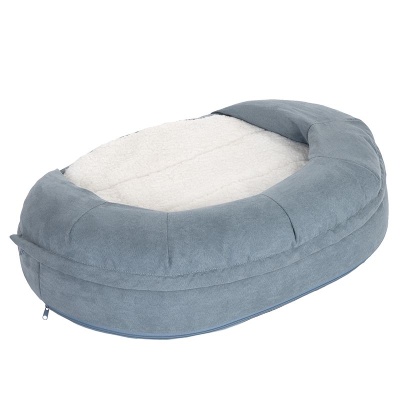 Panier ovale Memory, gris