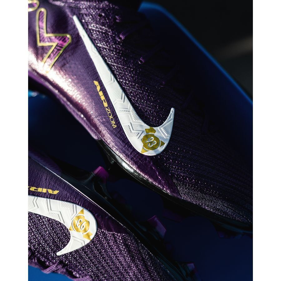 Nike Air Zoom Mercurial Superfly 10 Elite FG Mbappé Personal Edition - Violet/Blanc