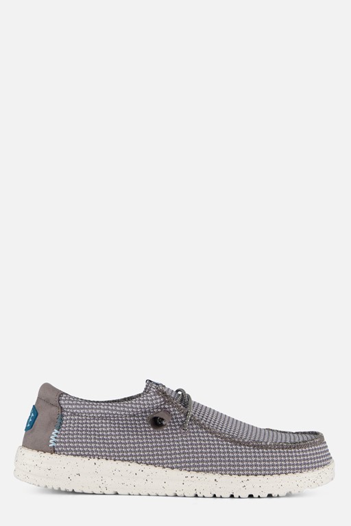 HEYDUDE Wally Sport Instappers grijs Canvas