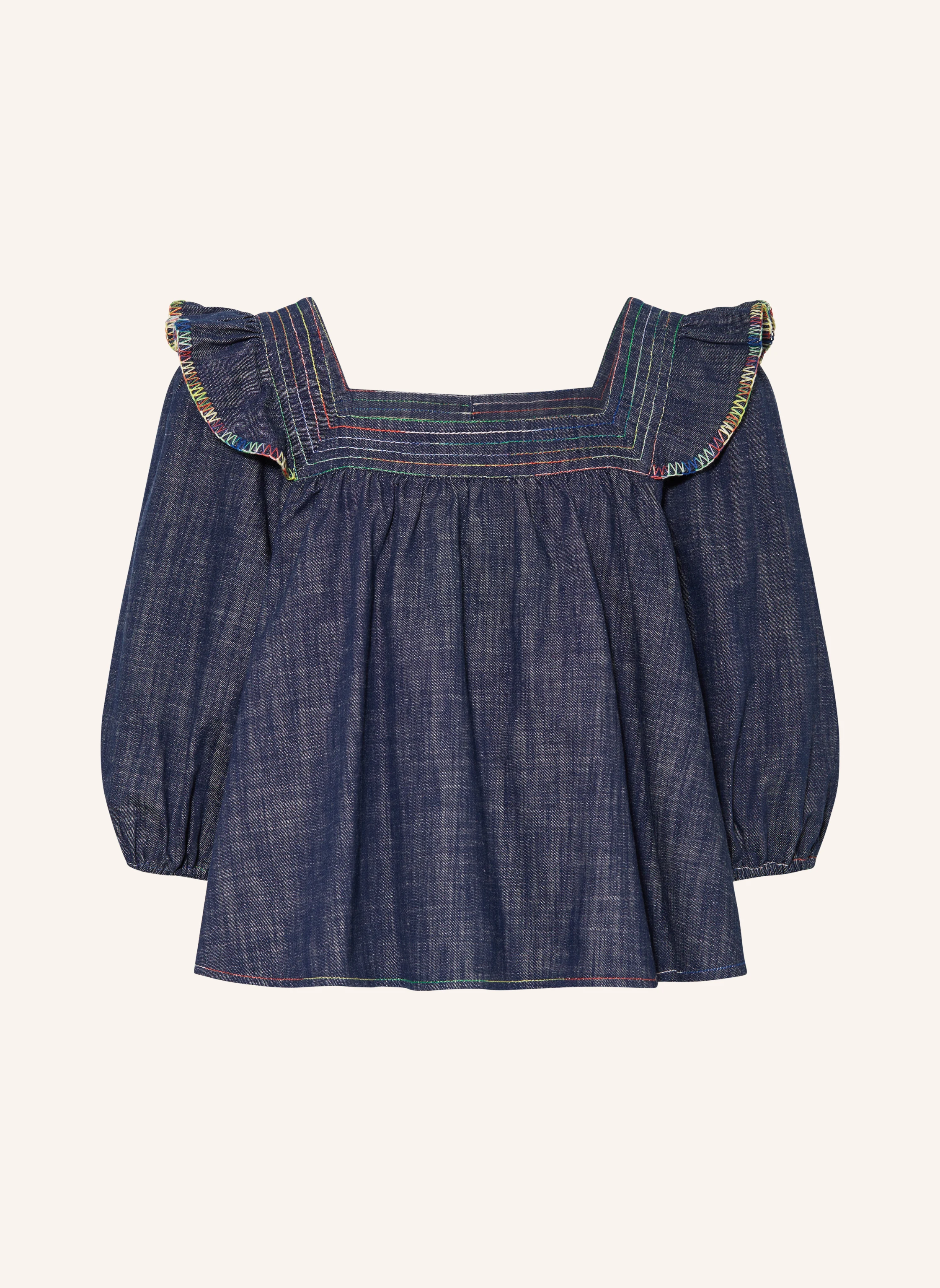 ZIMMERMANN Blusenshirt ALIGHT in Jeansoptik