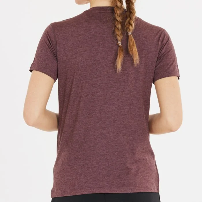 Endurance Dame T-shirts Alvaly Melange SS Tee Rød