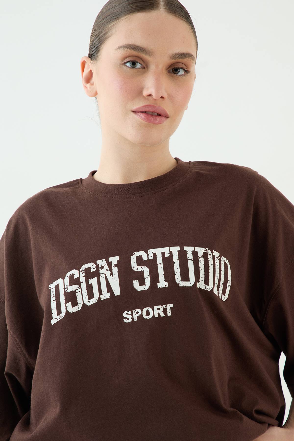 T-shirt Oversize Imprimé Collegiate Dsgn Studio