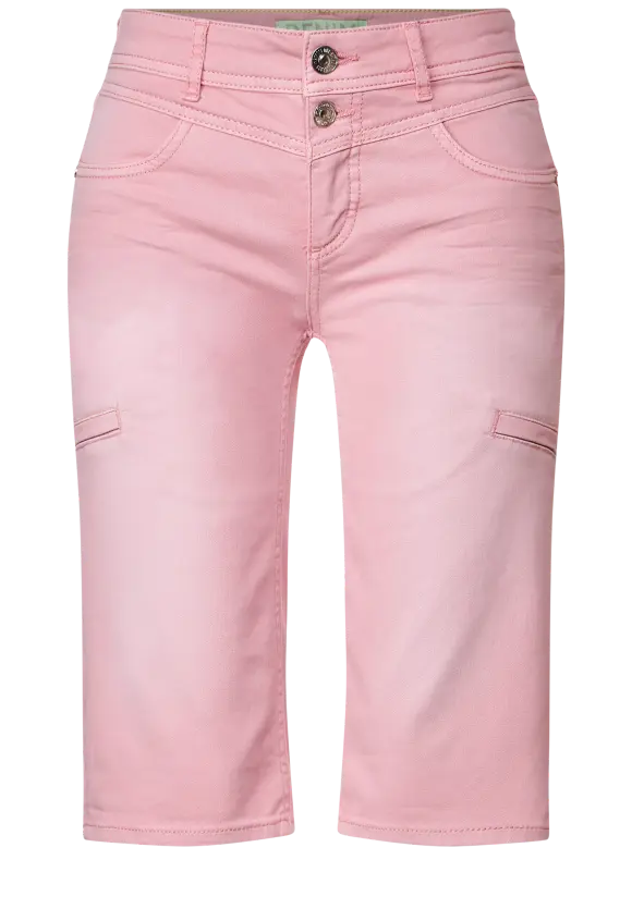 Casual Fit Jeansbermuda - light berry soft washed